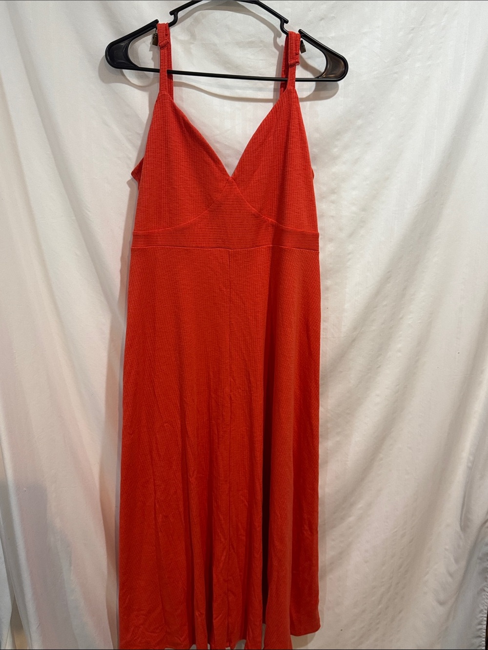 Isabel Maternity by Ingrid & Isabel Orange-Red V-Neck Maxi Dress